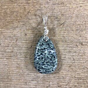 Zebra Striped Jasper Necklace Pendant